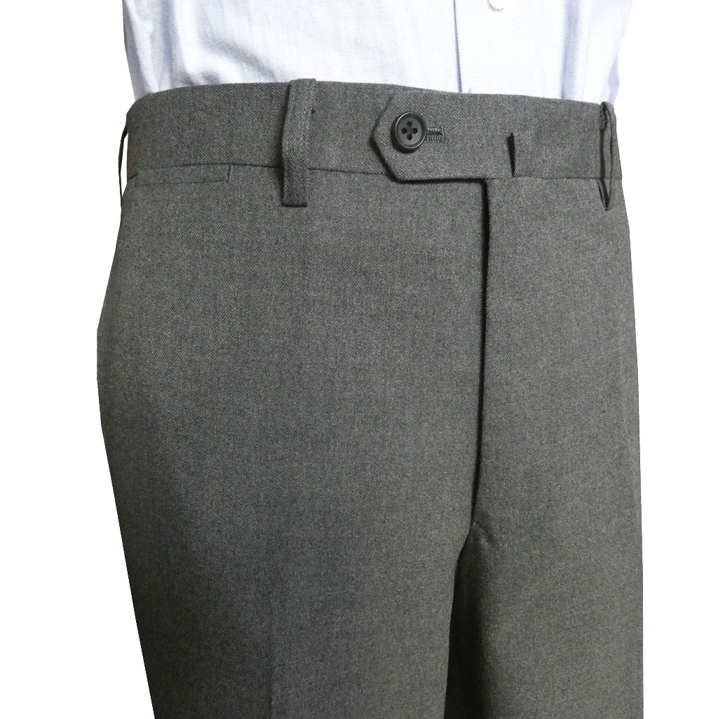 スラックス メンズ 秋冬春 ノータック パンツ ハイバセロン (HAI-VASERON) ミディアムグレー 7223 79cm 82cm 85cm 91cm