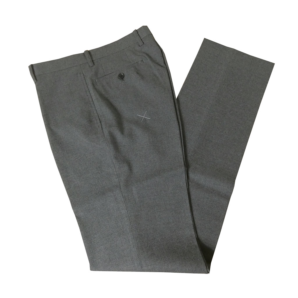 スラックス メンズ 秋冬春 ノータック パンツ ハイバセロン (HAI-VASERON) ミディアムグレー 7223 79cm 82cm 85cm 91cm