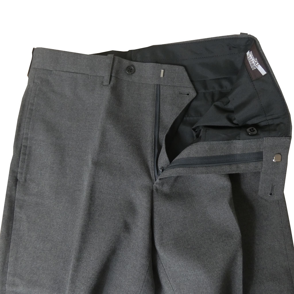 スラックス メンズ 秋冬春 ノータック パンツ ハイバセロン (HAI-VASERON) ミディアムグレー 7223 79cm 82cm 85cm 91cm