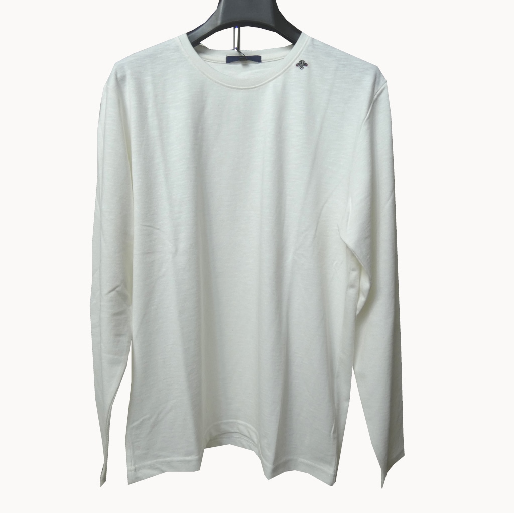 G-stageスラブ プレーディング ロングスリーブ Tシャツ クルーネック