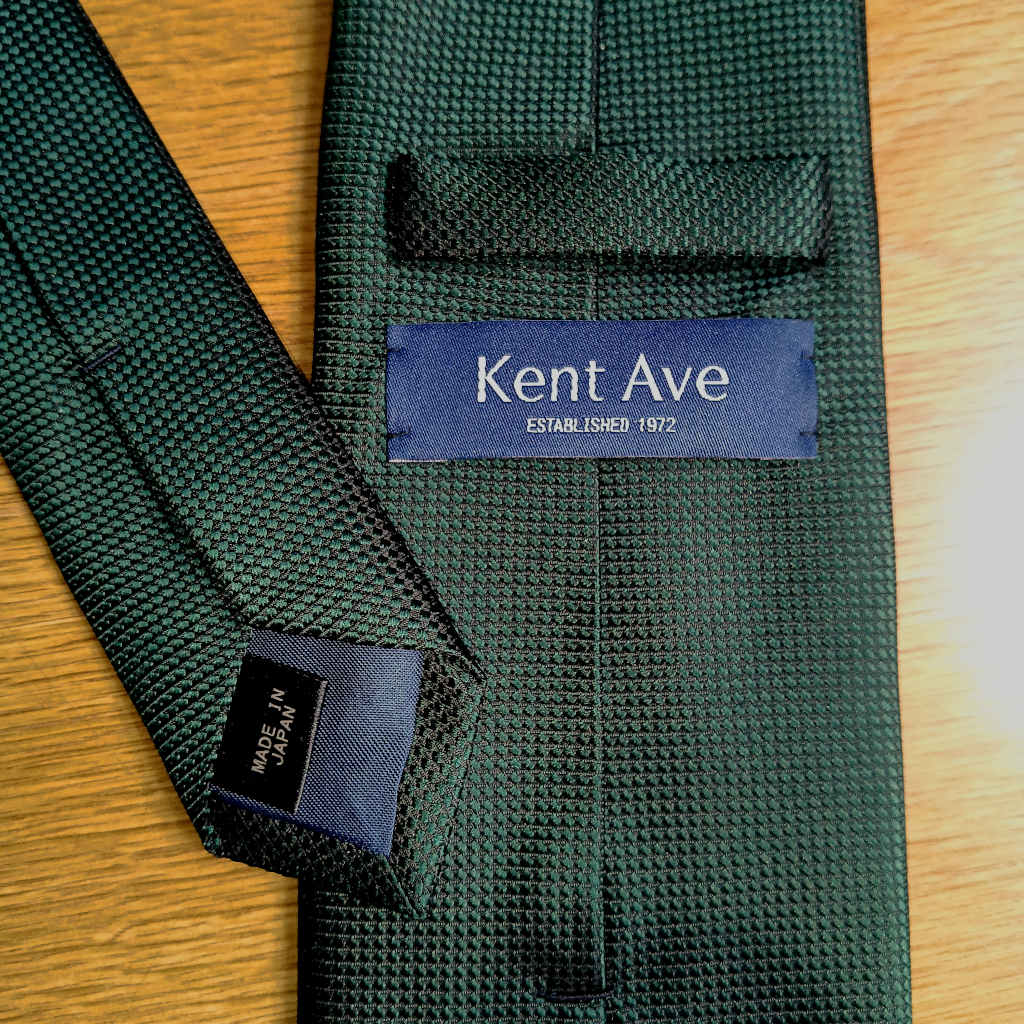 ケントアベニュー(Kent Ave) ソリッドタイ ネクタイ メンズ ビジネス おしゃれ ギフト 人気 シルク100％ シプレ グリーン ktm1