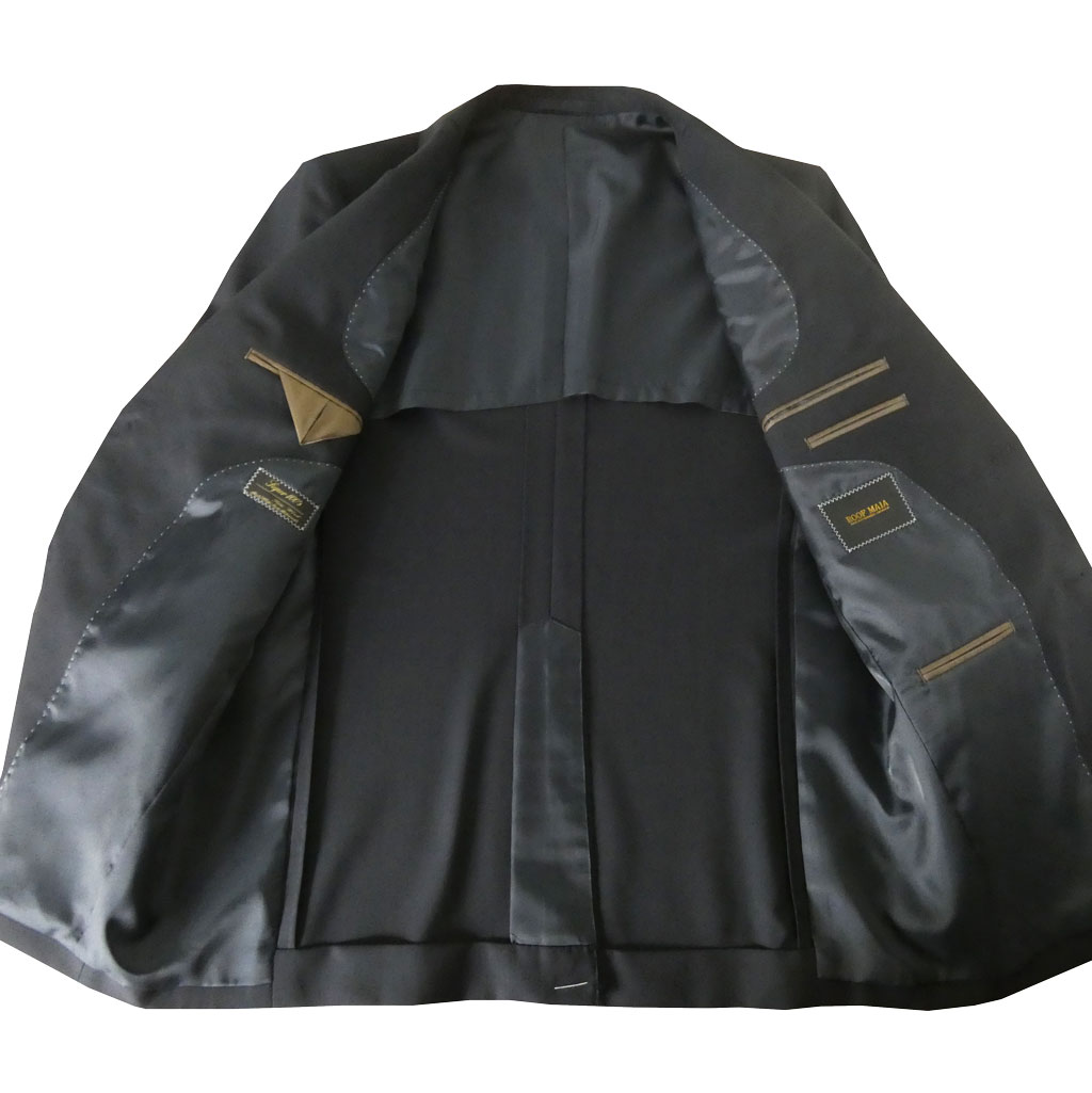 スーツ メンズ  春夏秋 2つボタン ルーフマイア (ROOF MAIA) ビジネス ネイビー 濃紺無地 0213  AB6 AB8 BB5 BB6