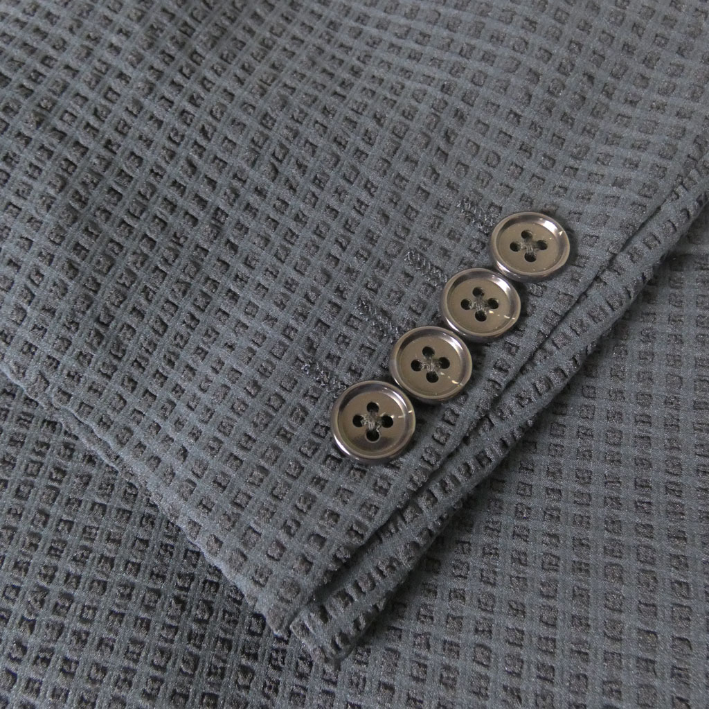 【お取り寄せ商品】 ダディコスタ(Dady Costa) 春夏 2つボタン  メッシュ調 アンコンジャケット メンズ ネイビー 2113   AB5 AB6 AB7