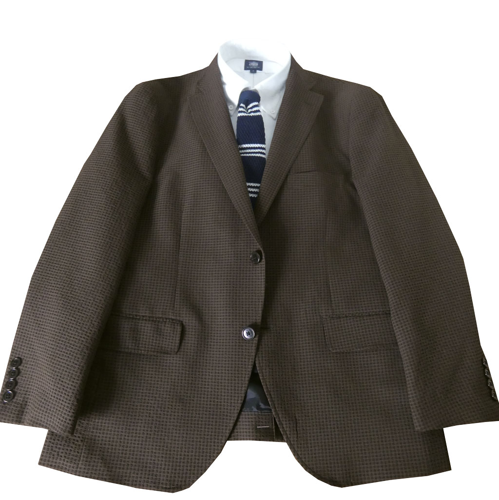 【お取り寄せ商品】 ダディコスタ(Dady Costa) 春夏 2つボタン  メッシュ調 アンコンジャケット メンズ ブラウン 2133   BB5 BB6 BB7