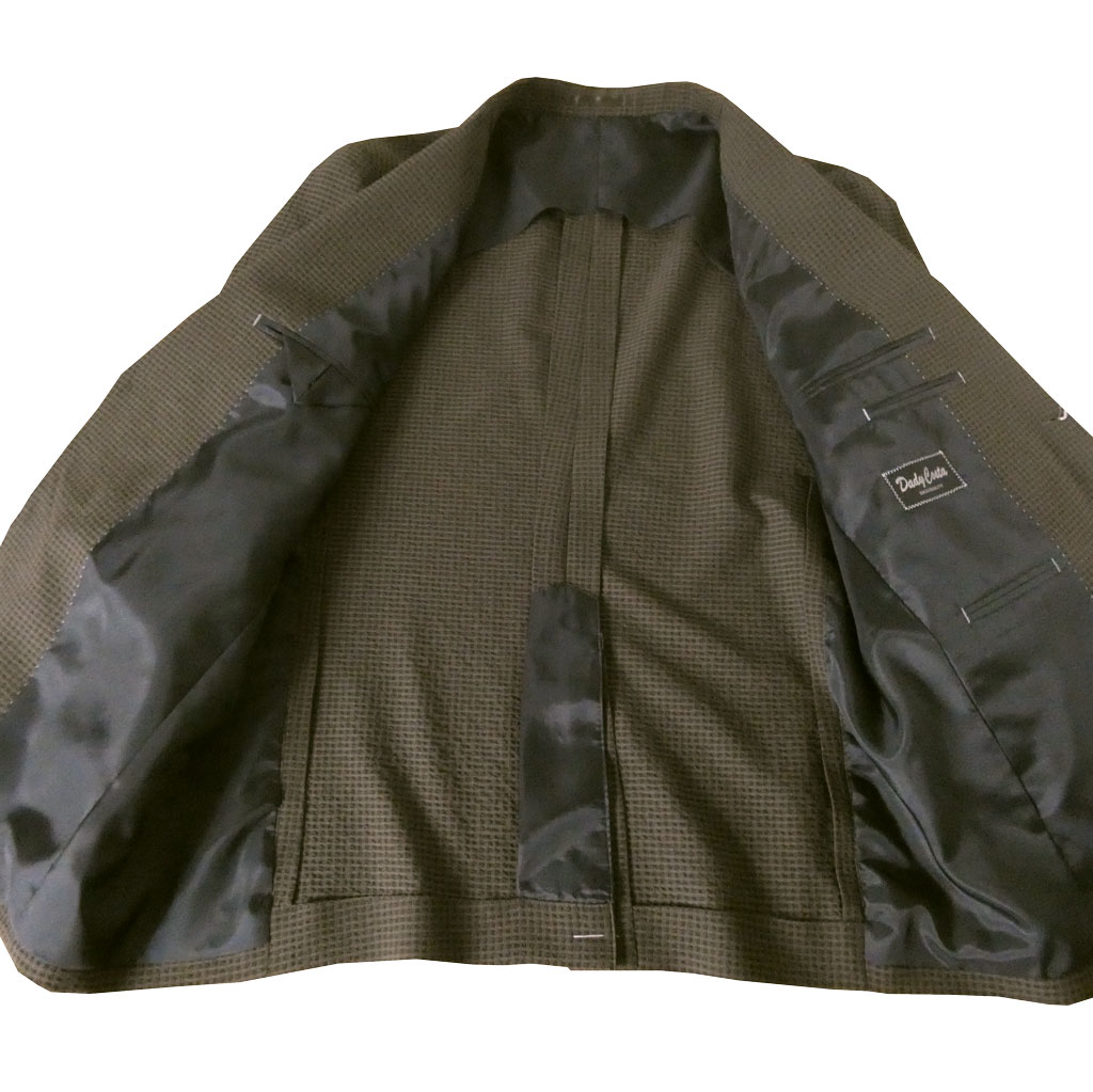 【お取り寄せ商品】 ダディコスタ(Dady Costa) 春夏 2つボタン  メッシュ調 アンコンジャケット メンズ ブラウン 2133   BB5 BB6 BB7