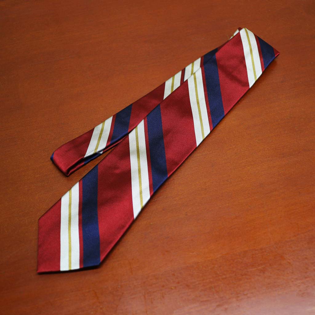 J.PRESS(ジェイプレス) レジメンタル ネクタイ ツイルストライプコレクション レッド系 0110