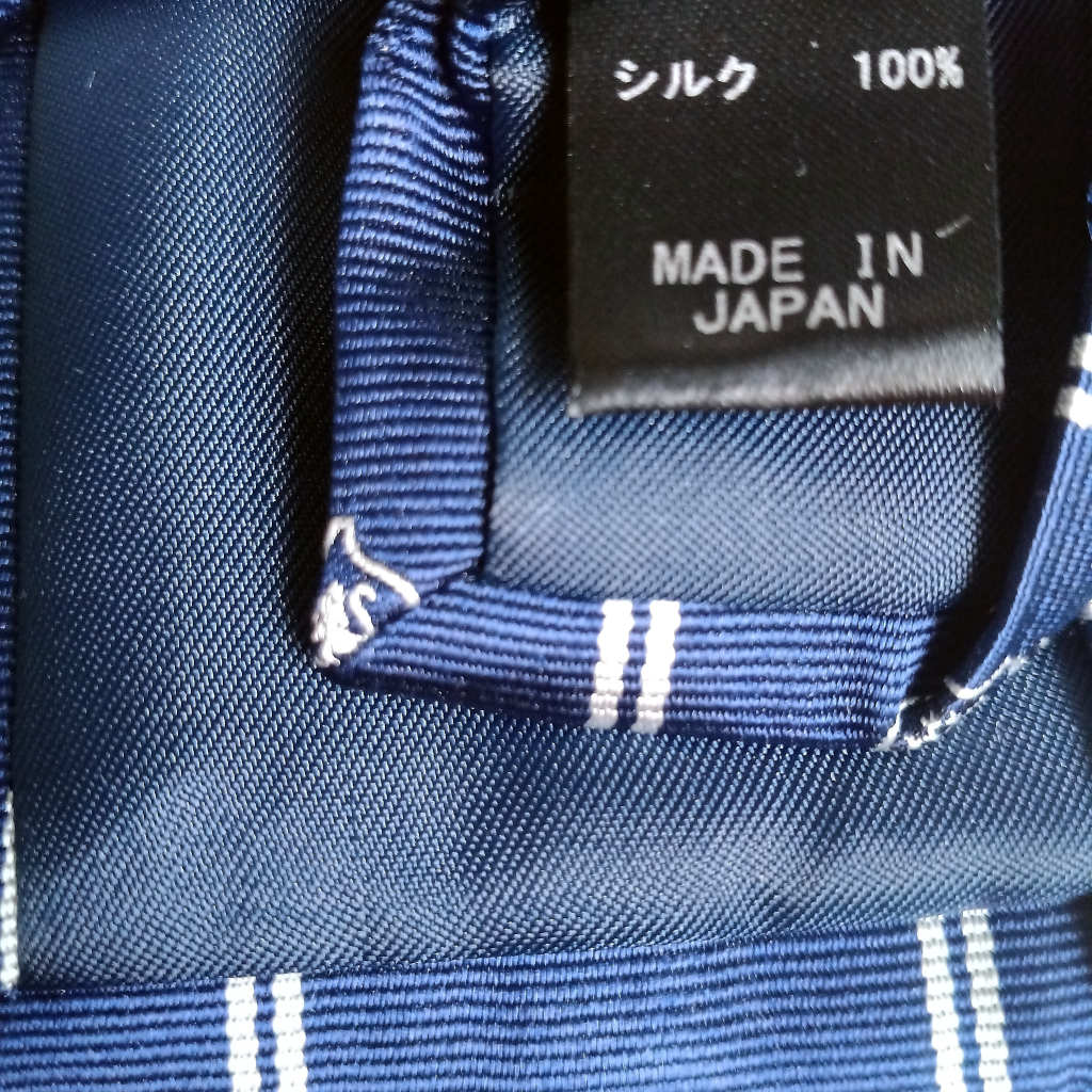 ケントアベニュー(Kent Ave) ロイヤルクレストタイ ネクタイ メンズ ビジネス おしゃれ ギフト 人気 シルク100％ ホワイト×ネイビー ktc1