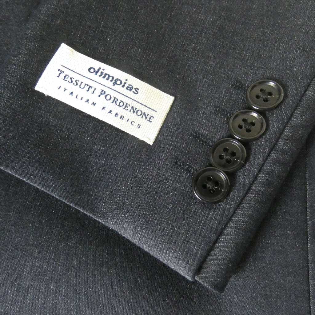 【お取り寄せ商品】 ダディコスタ(Dady Costa) 春夏 2つボタン オリンピアス デニム調ジャケット メンズ ネイビー 2413   AB5 AB6 AB7 BB5 BB6 BB7