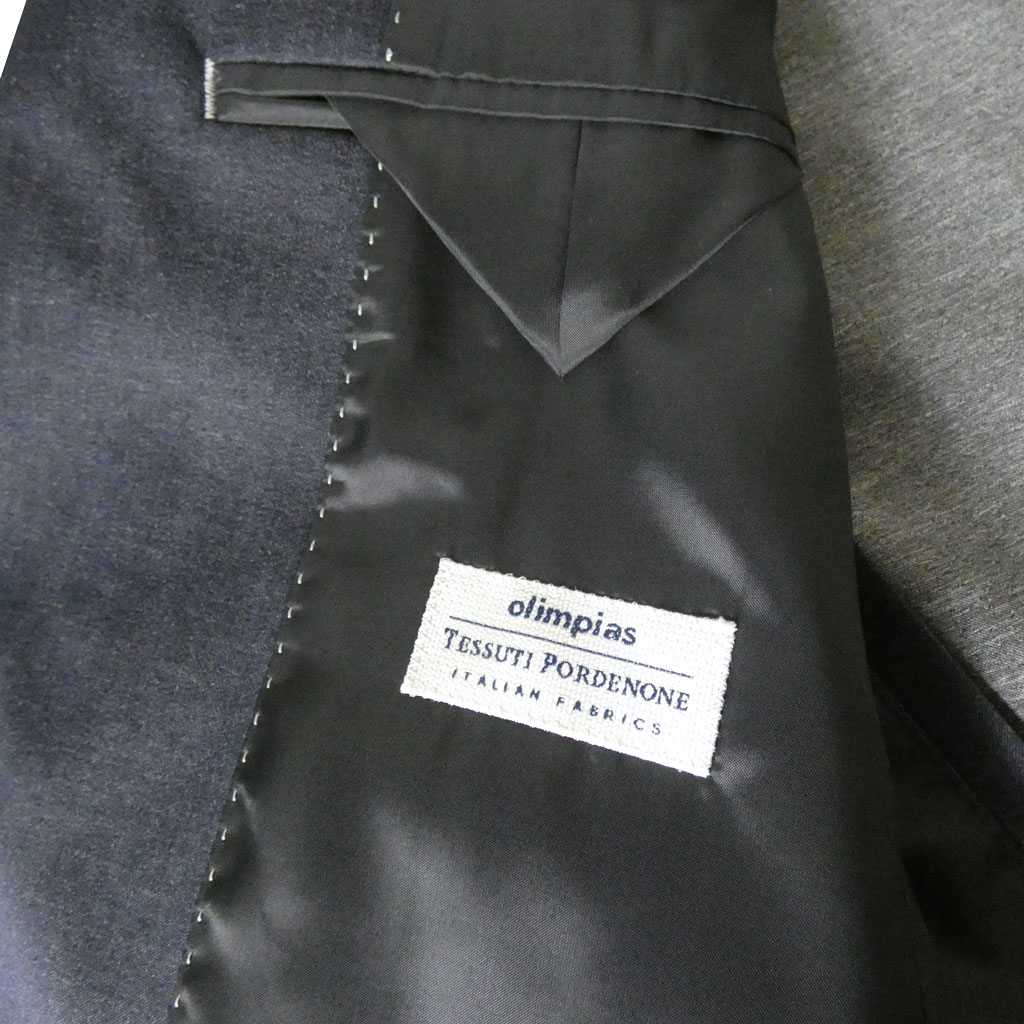 【お取り寄せ商品】 ダディコスタ(Dady Costa) 春夏 2つボタン オリンピアス デニム調ジャケット メンズ ネイビー 2413   AB5 AB6 AB7 BB5 BB6 BB7