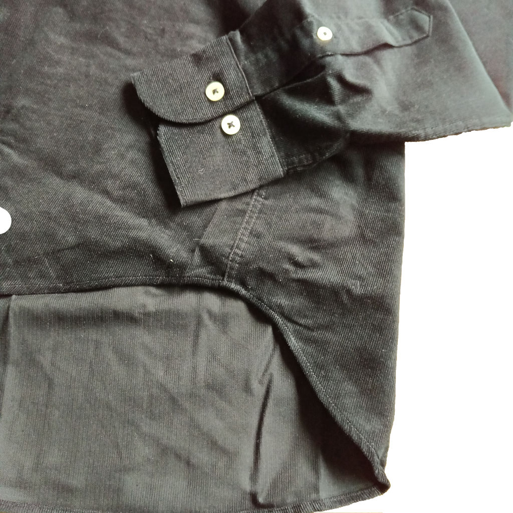 ジーステージ(G-stage) コーデュロイ カッタウェイ 長袖 シャツ 黒 ブラック 2011 46(M) 48(L) 50(XL)