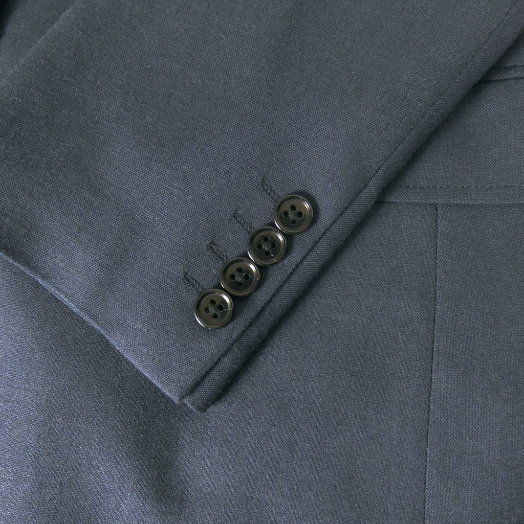 【お取り寄せ商品】 ダディコスタ(Dady Costa) 春夏 2つボタン 麻混ジャケット メンズ ネイビー 2713   AB5 AB6 