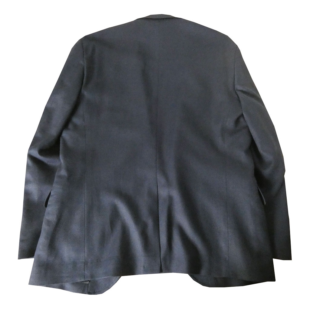 【お取り寄せ商品】 ダディコスタ(Dady Costa) 春夏 2つボタン 麻混ジャケット メンズ ネイビー 2713   AB5 AB6 