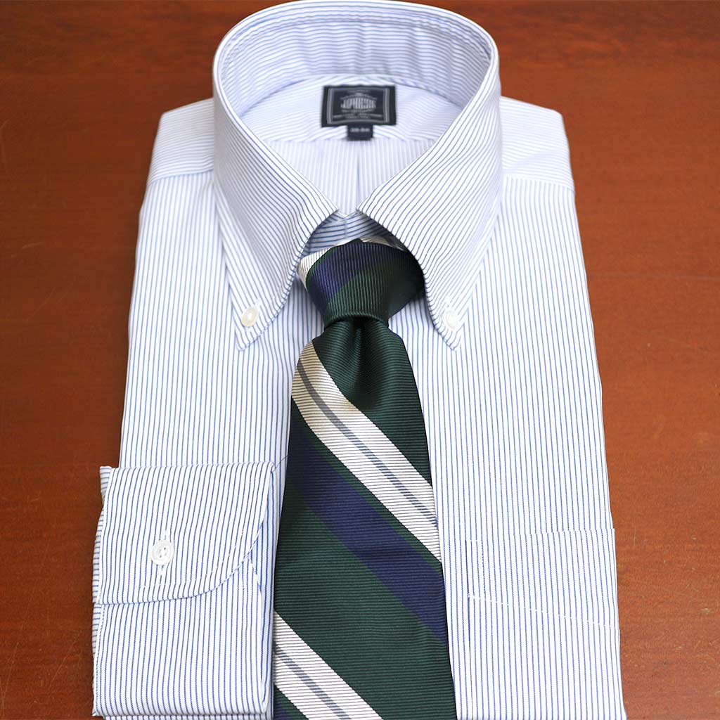 J.PRESS(ジェイプレス) レジメンタル ネクタイ ツイルストライプコレクション グリーン系 0160