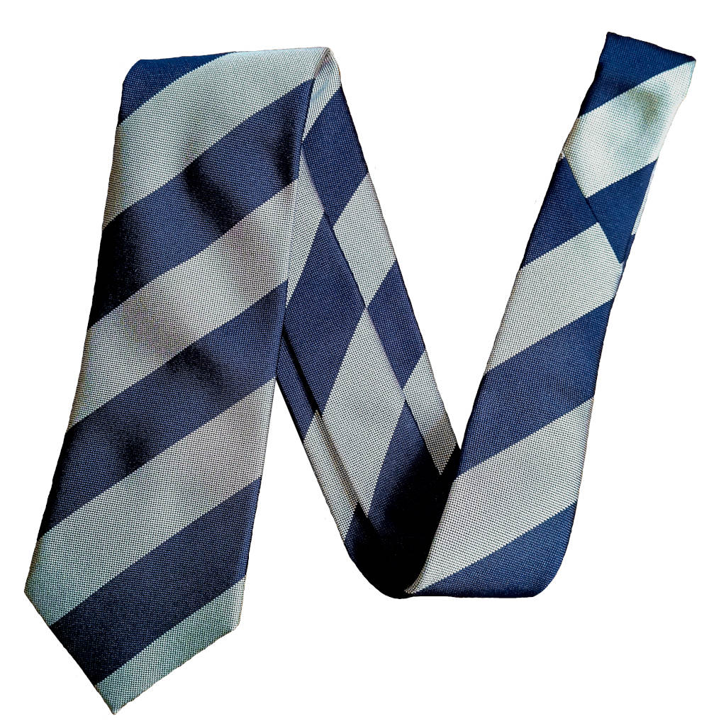 ケントアベニュー(Kent Ave) レジメンタルタイ ネクタイ メンズ ビジネス おしゃれ ギフト 人気 シルク100％ シルバー×ネイビー kt2r3