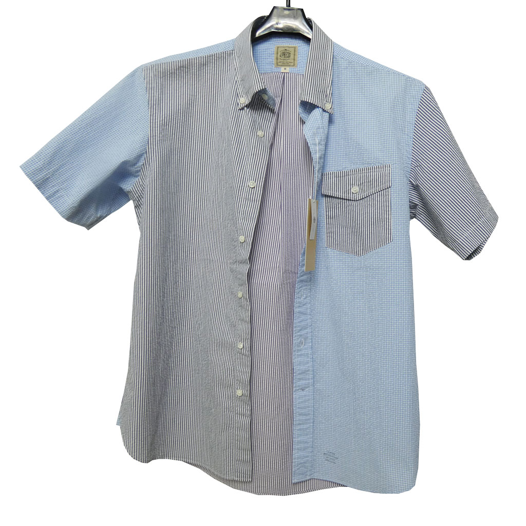 未使用 J.PRESS ジェイプレス シアサッカー パンツ 86 ブルーホワイト 新品 J.PRESS ジェイプレス シアサッカー パンツ 86 ネイビー