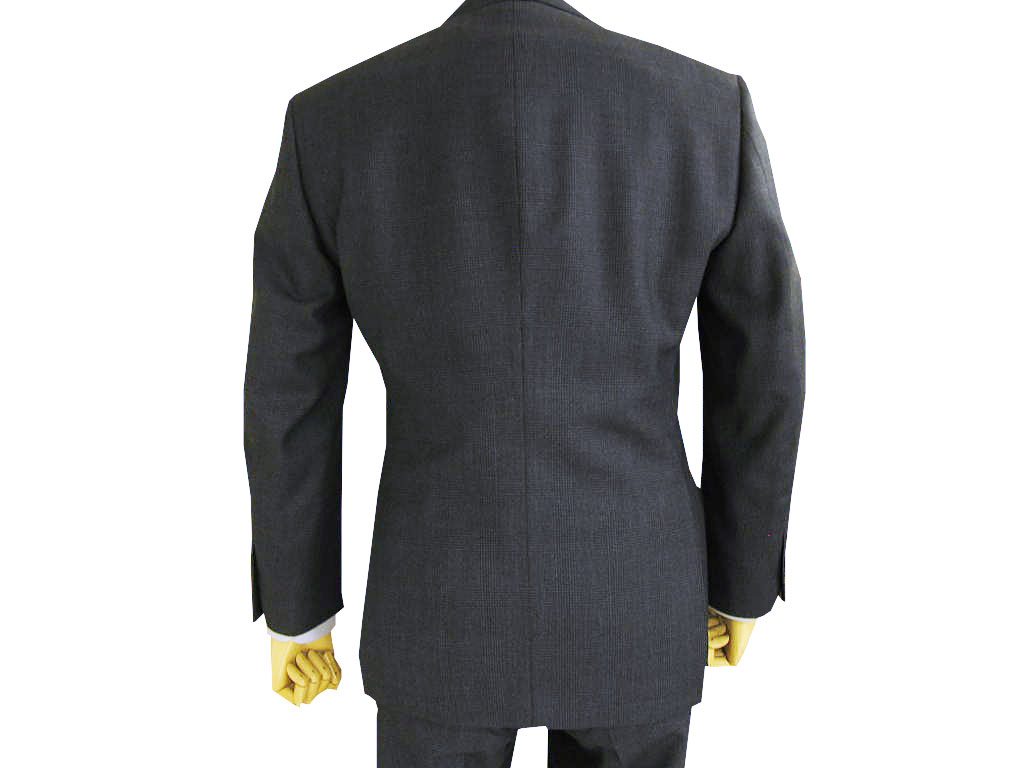 未使用に近い イタリア製　セオドア ビジネススーツスリーピース　チェックL 未使用に近い イタリア製 セオドア ビジネススーツスリーピース