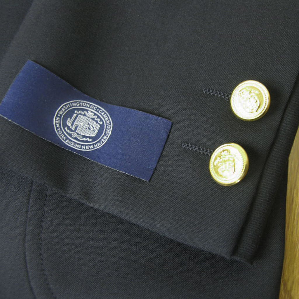 タグ付 未使用 J.PRESS 3釦 紺ブレザー 金牡丹 テーラードジャケット J.PRESS 春夏 紺ブレザー メンズテーラード、金ボタン ブレザー