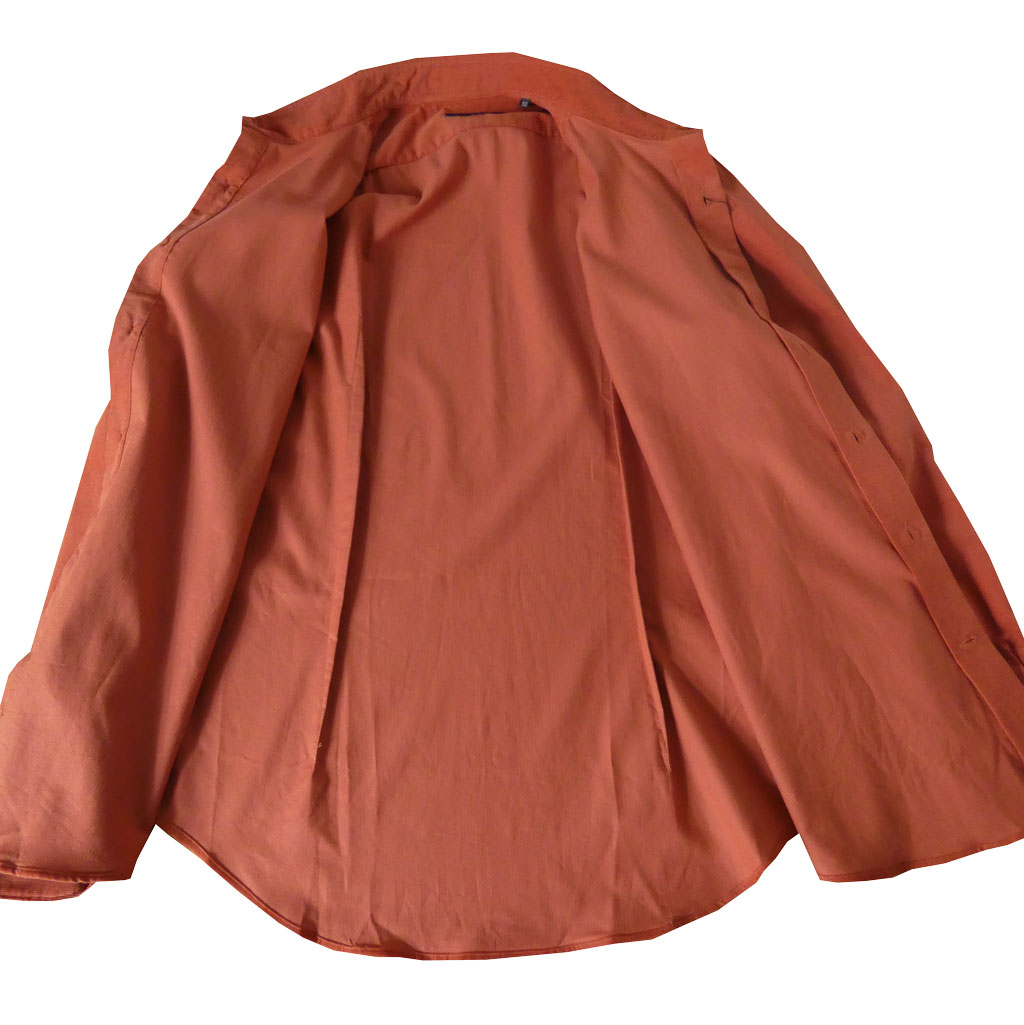 ジーステージ(G-stage) コーデュロイ カッタウェイ 長袖 シャツ オレンジ 0214   50(XL)