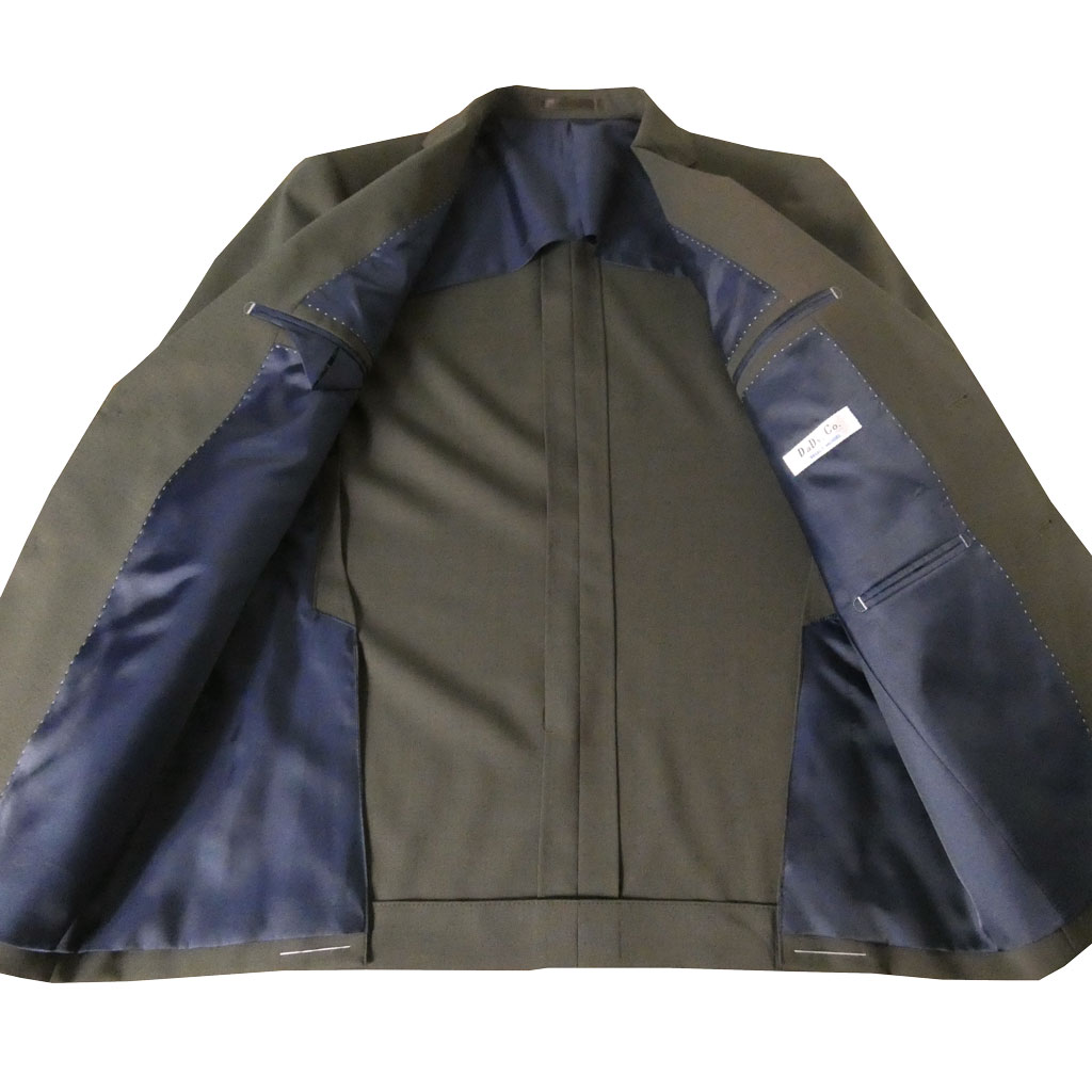 メンズ 春夏秋 スリーピース 2つボタン ダディコスタ(Dady Costa) ビジネス グリーン×ブラウン イリデッセント 0033  AB5 AB6 AB7