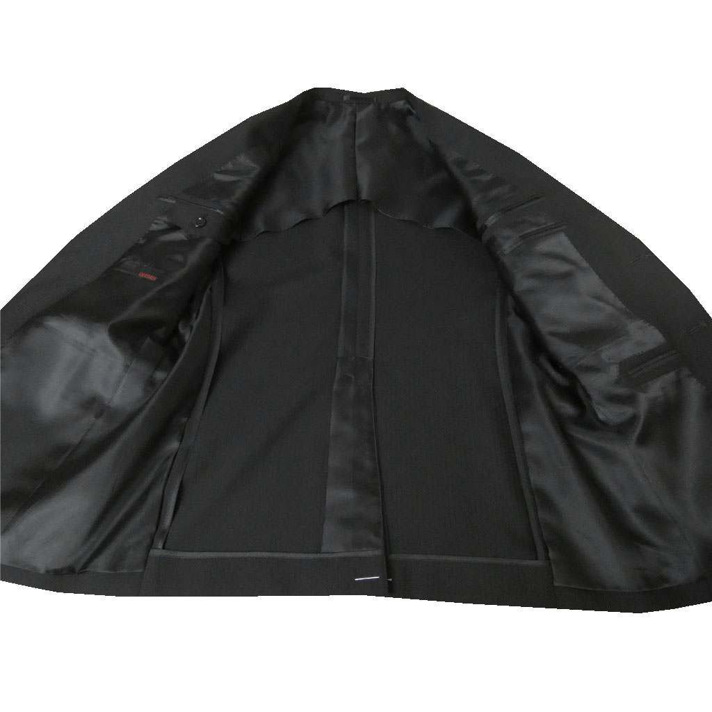 春夏物２ボタンス-ツ(AB6サイズ)グレーx細ストライプ柄セットアップ 春夏物2ボタンス-ツ(AB6サイズ)グレーx細ストライプ柄