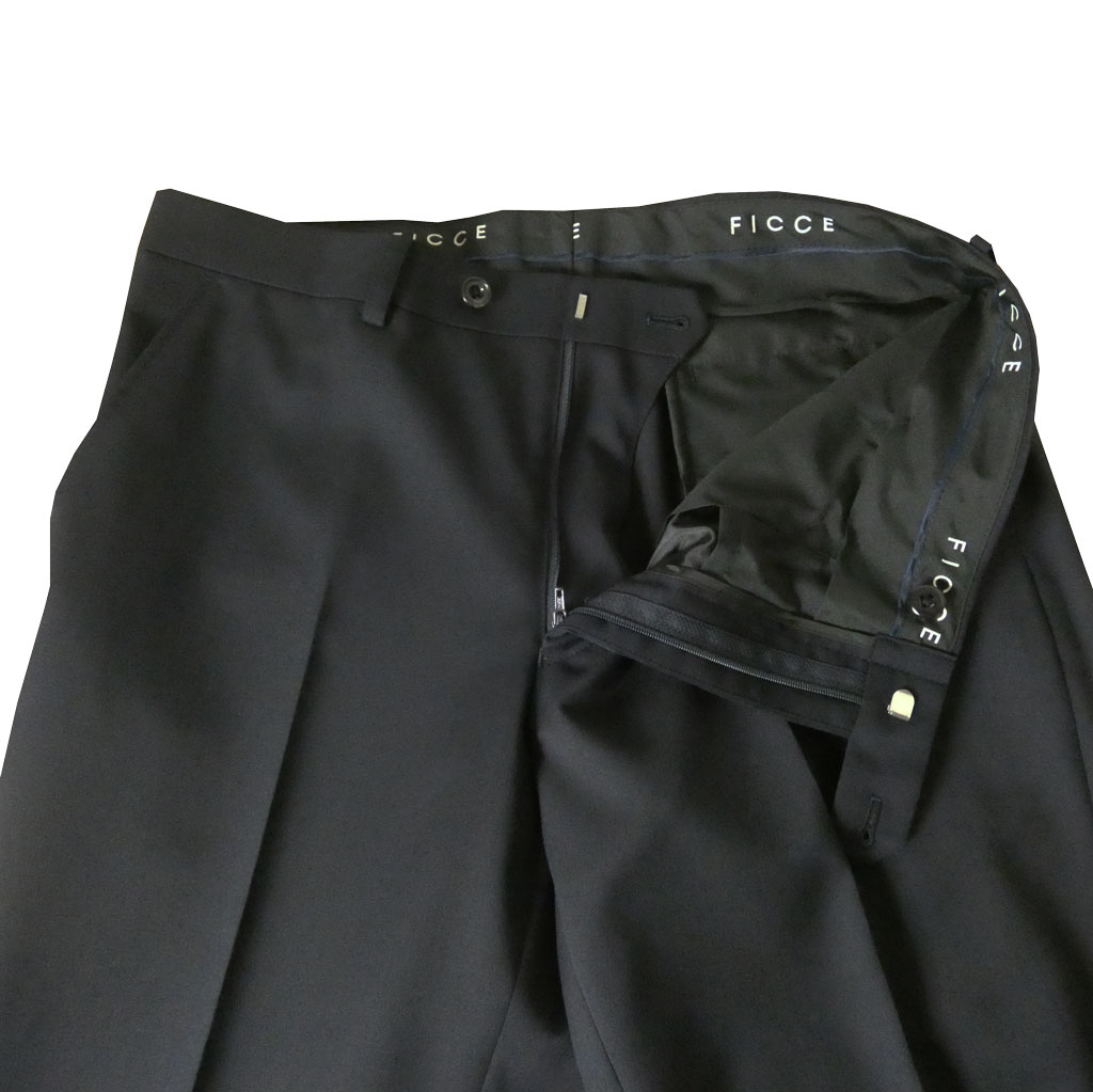 【お取り寄せ商品】FICCE（フィッチェ）春夏秋 スリーピース スーツ ネイビー 紺無地 0788　Y3 Y4 Y5 Y6 Y7 Y8 A4 A5 A6 A7 A8 AB4 AB5 AB6 AB7 AB8 BB5 BB6 BB7 BB8