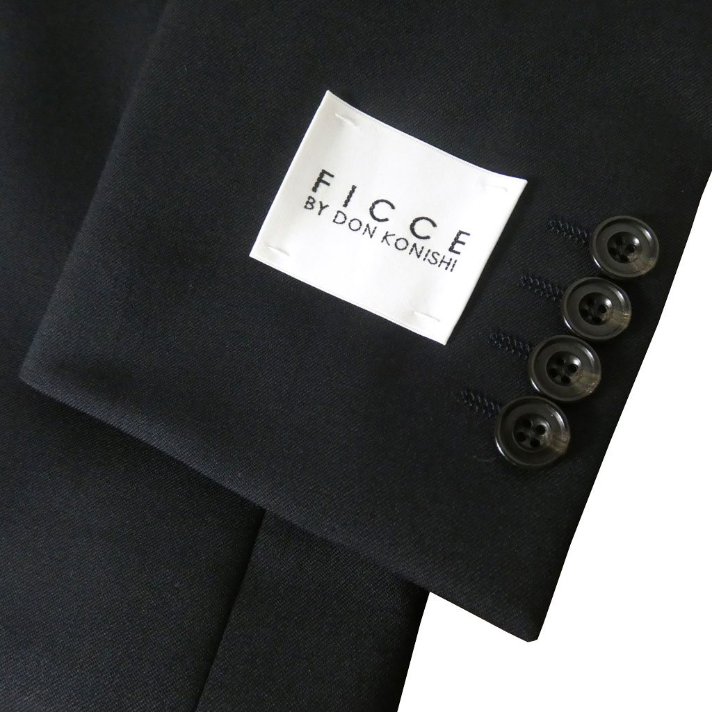 【お取り寄せ商品】FICCE（フィッチェ）春夏秋 スリーピース スーツ ネイビー 紺無地 0788　Y3 Y4 Y5 Y6 Y7 Y8 A4 A5 A6 A7 A8 AB4 AB5 AB6 AB7 AB8 BB5 BB6 BB7 BB8