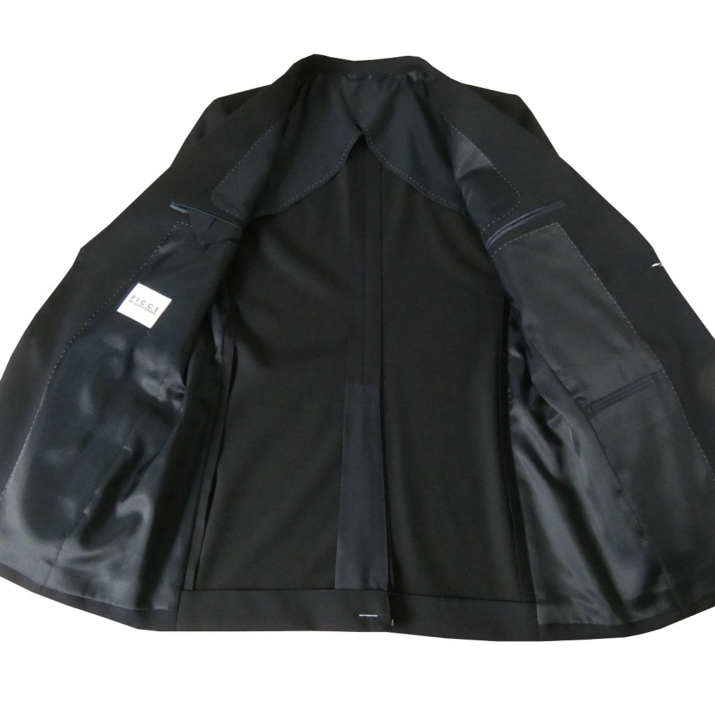 【お取り寄せ商品】FICCE（フィッチェ）春夏秋 スリーピース スーツ ネイビー 紺無地 0788　Y3 Y4 Y5 Y6 Y7 Y8 A4 A5 A6 A7 A8 AB4 AB5 AB6 AB7 AB8 BB5 BB6 BB7 BB8
