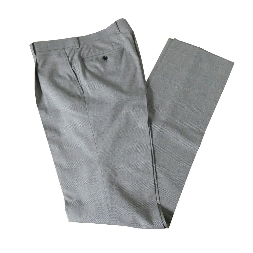 OXFORD CLASSIC スラックス メンズ 春夏秋 ウォッシャブル パンツ ワンタック ウール混  グレンチェック 0108  76cm 79cm 82cm 85cm 88cm 91cm 94cm 97cm 100cm 105cm 110cm