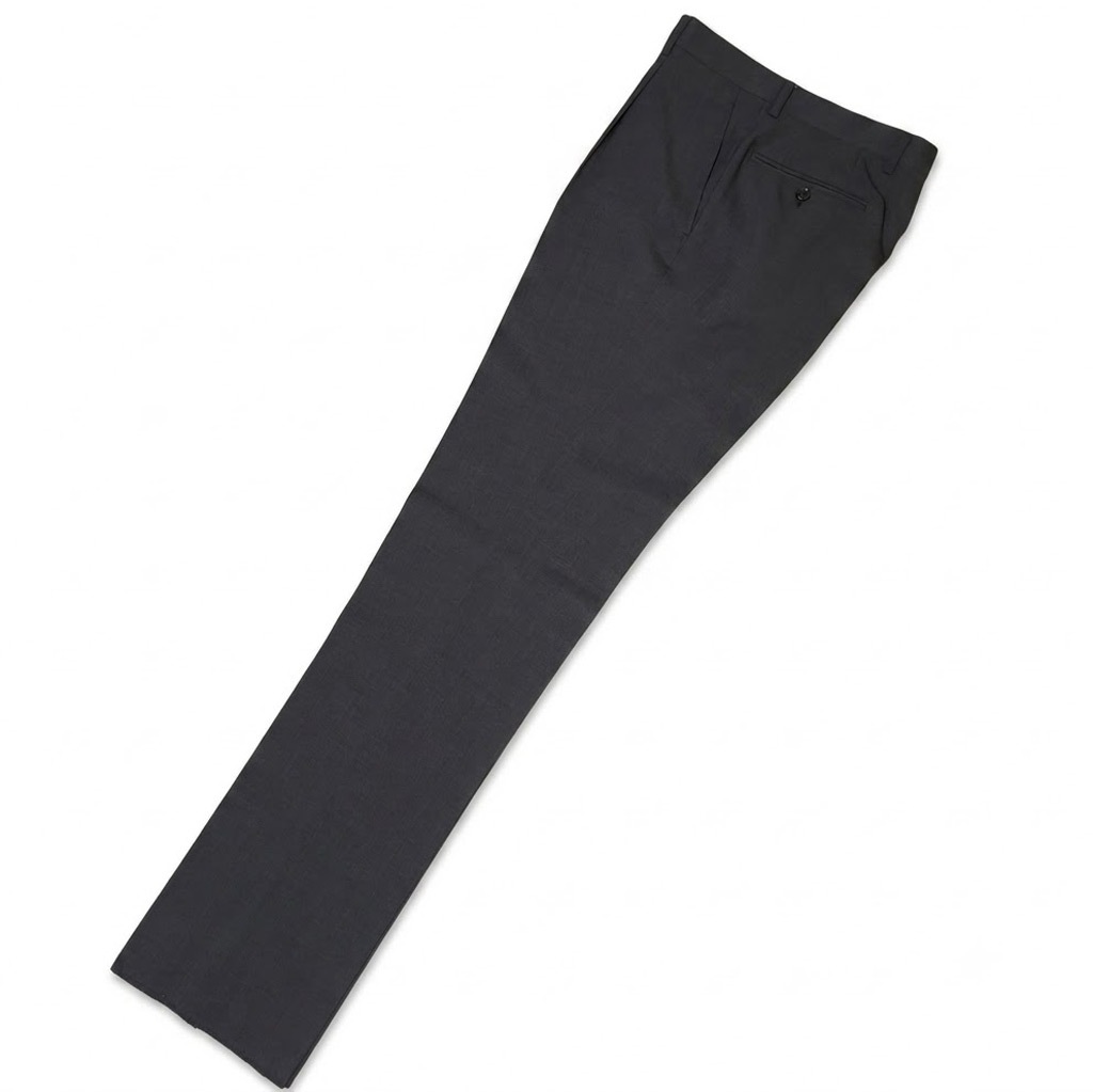 OXFORD CLASSIC スラックス メンズ 春夏秋 ウォッシャブル パンツ ワンタック ウール混 チャコールグレー無地  0218 79cm 82cm 85cm 88cm 91cm 94cm 97cm 110cm