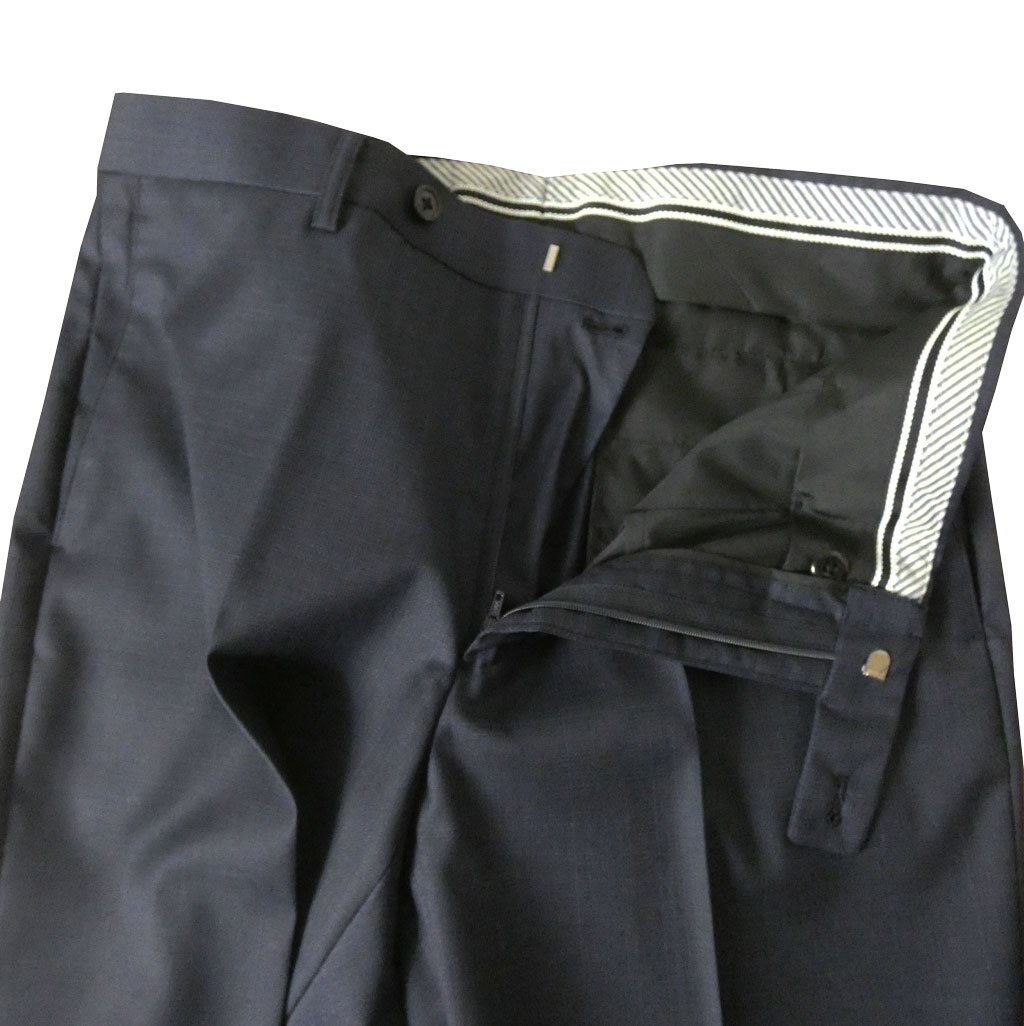 【お取り寄せ商品】Loro Piana（ロロピアーナ）春夏秋 スーツ ネイビーシャドーチェック 1513 　AB5 AB6 AB7