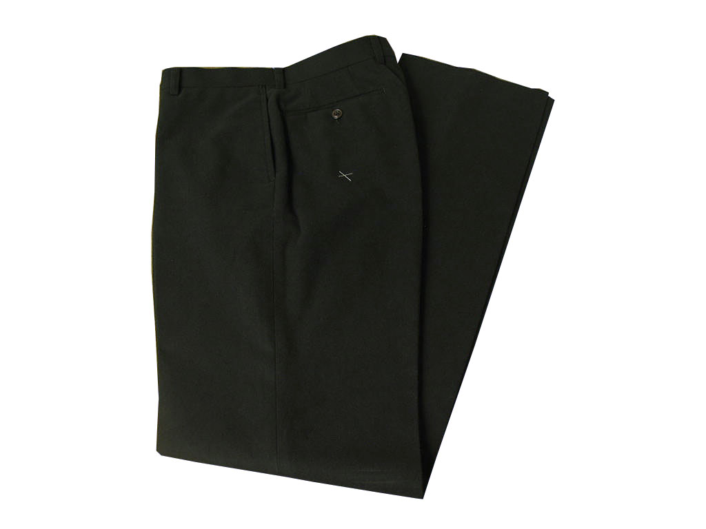 OXFORD CLASSIC PremiumLine コットンパンツ メンズ 秋冬 モールスキン ノータック ブラック 2809 78cm 80cm