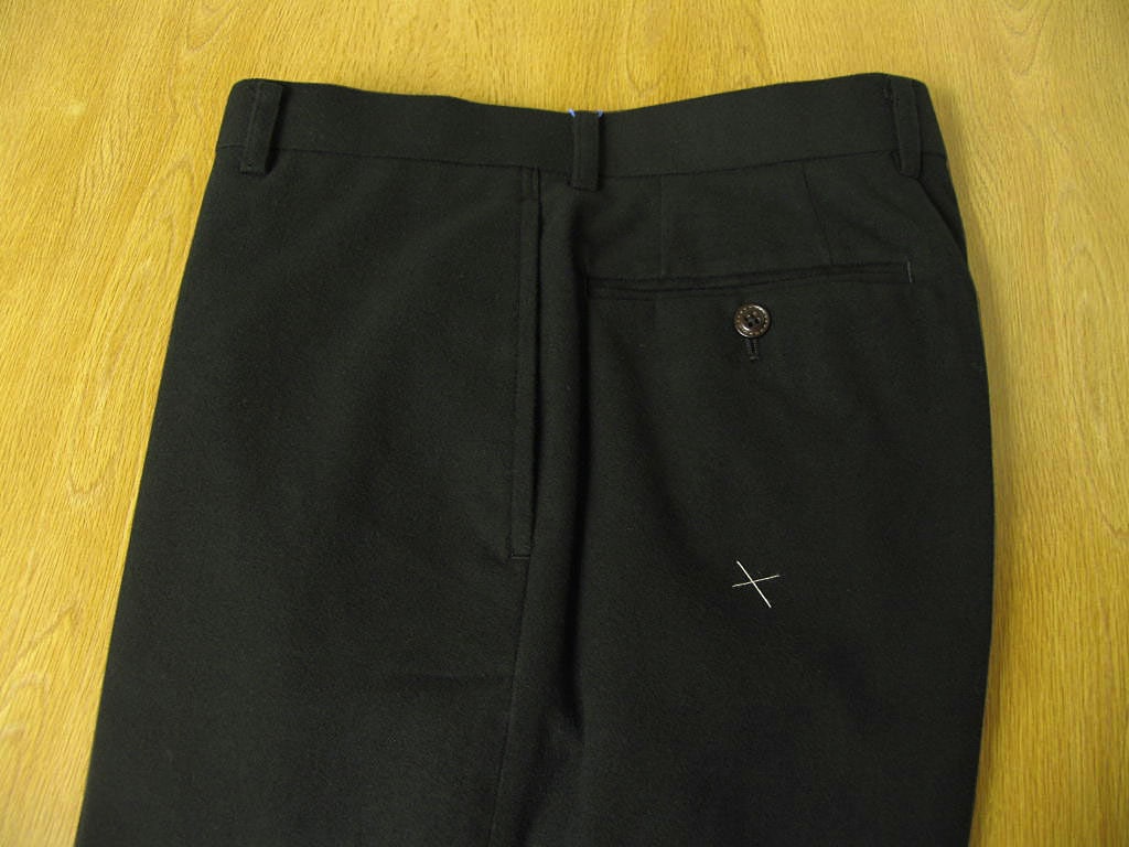 OXFORD CLASSIC PremiumLine コットンパンツ メンズ 秋冬 モールスキン ノータック ブラック 2809 78cm 80cm