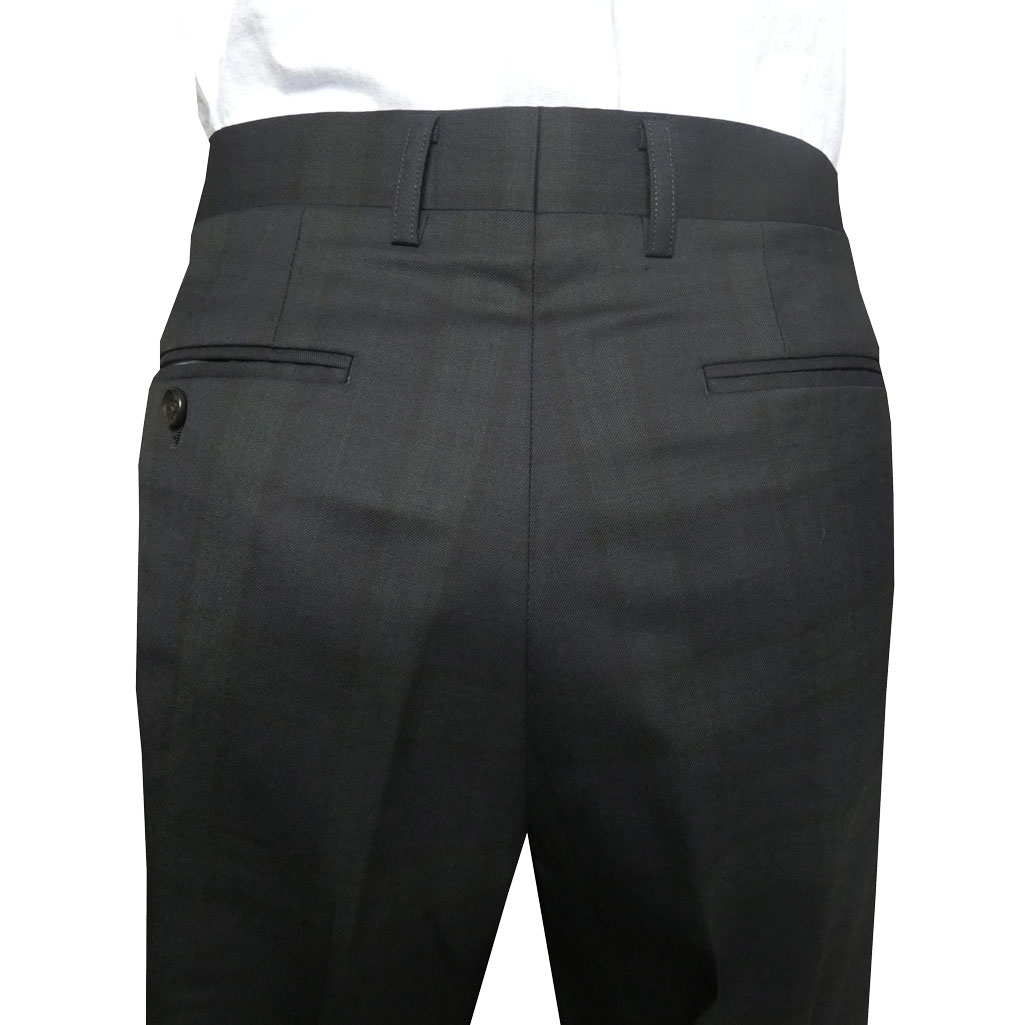 OXFORD CLASSIC スラックス メンズ 春夏秋 ウォッシャブル パンツ ワンタック ウール混 ブラックウォッチ  0078  76cm 79cm 82cm 85cm 88cm 91cm 94cm 97cm 100cm 105cm 110cm