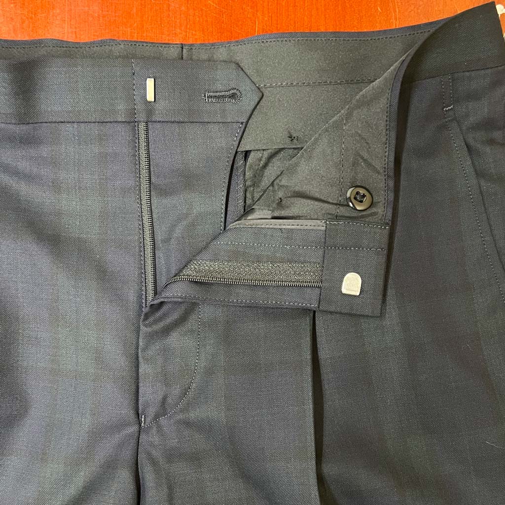 OXFORD CLASSIC スラックス メンズ 春夏秋 ウォッシャブル パンツ ワンタック ウール混 ブラックウォッチ  0078 79cm 82cm 85cm 88cm 91cm 94cm 97cm 100cm 105cm 110cm