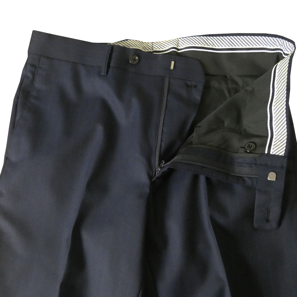 【お取り寄せ商品】エルメネジルド ゼニア(Ermenegildo Zegna) スーツ 春夏秋 メンズ シングルスーツ 2つボタン ビジネススーツ ネイビー ストライプ 1413 　AB5 AB6
