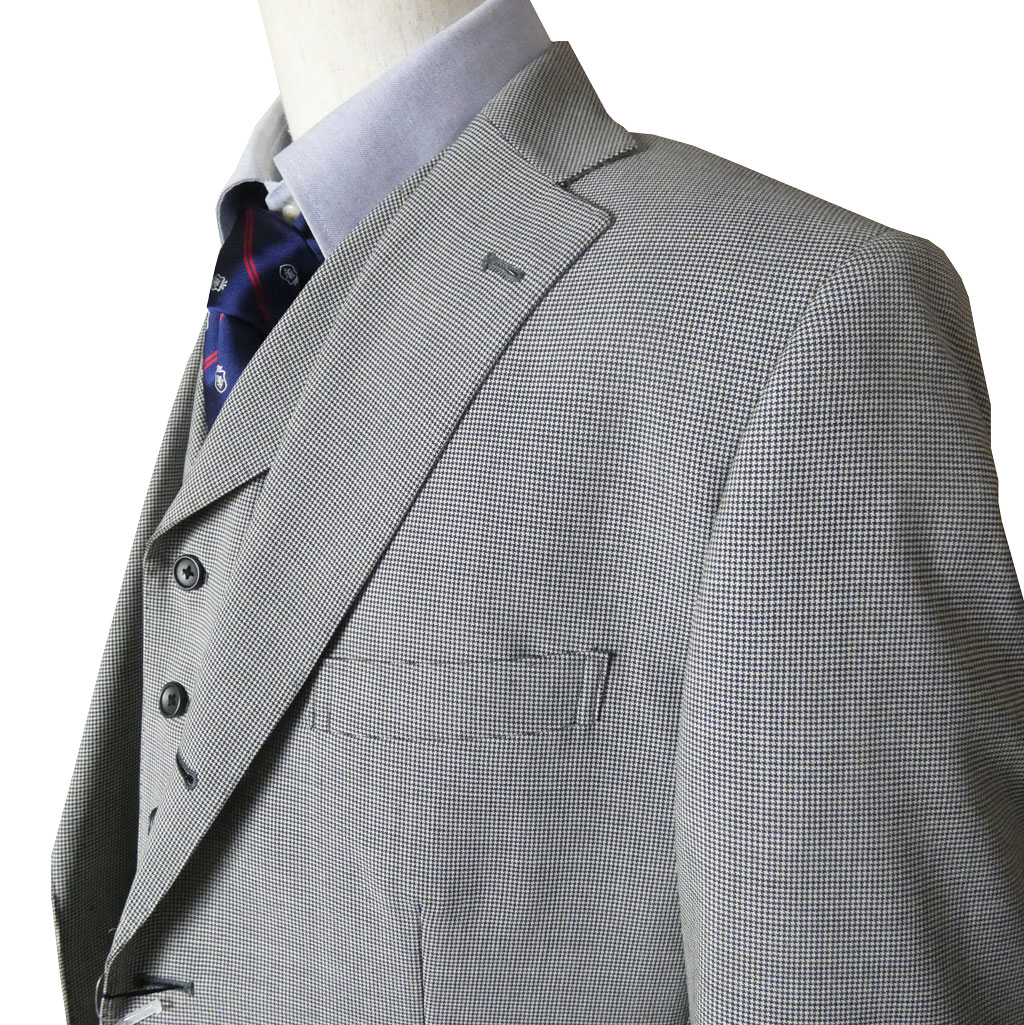 OXFORD CLASSIC 春夏 スリーピース 段返り3つボタン 英国調 スーツ メンズ チェンジポケット付 シングルスーツ ビジネス 千鳥格子 3908  AB3 AB4 AB5 AB6 AB7 AB8 BB5 BB6 BB7 BB8