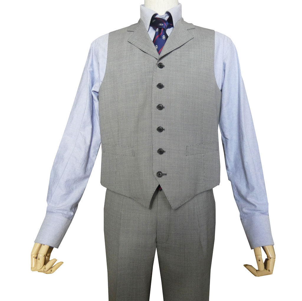 OXFORD CLASSIC 春夏 スリーピース 段返り3つボタン 英国調 スーツ メンズ チェンジポケット付 シングルスーツ ビジネス 千鳥格子 3908  AB3 AB4 AB5 AB6 AB7 AB8 BB5 BB6 BB7 BB8