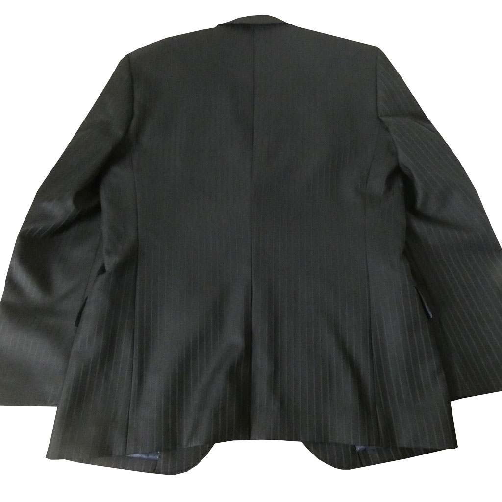 【お取り寄せ商品】エルメネジルド ゼニア(Ermenegildo Zegna) スーツ 春夏秋 メンズ シングルスーツ 2つボタン ビジネススーツ ブラック ストライプ 1203 　A5 A6 A7