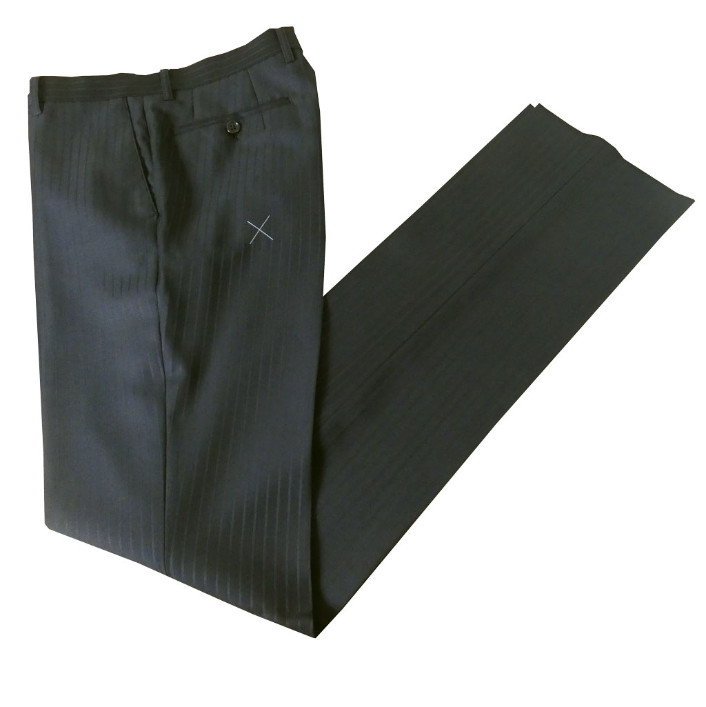 【お取り寄せ商品】エルメネジルド ゼニア(Ermenegildo Zegna) スーツ 春夏秋 メンズ シングルスーツ 2つボタン ビジネススーツ ブラック ストライプ 1203 　A5 A6 A7