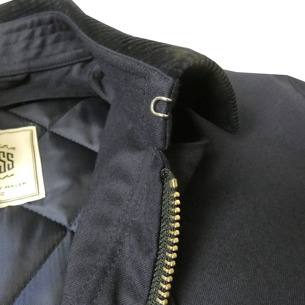 ジェイプレス (J.PRESS) ライナー付きジップアップ ブルゾン ネイビー 2075   L