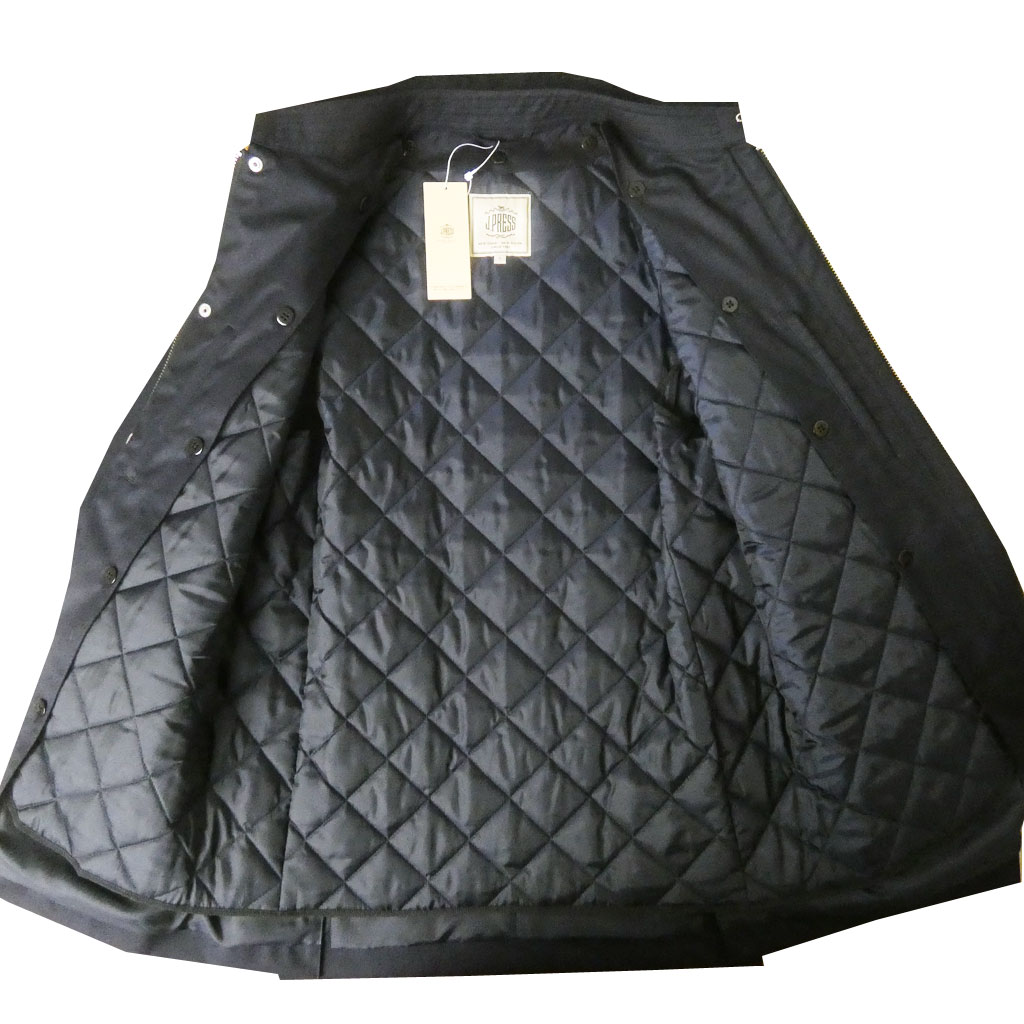 ジェイプレス (J.PRESS) ライナー付きジップアップ ブルゾン ネイビー 2075   L