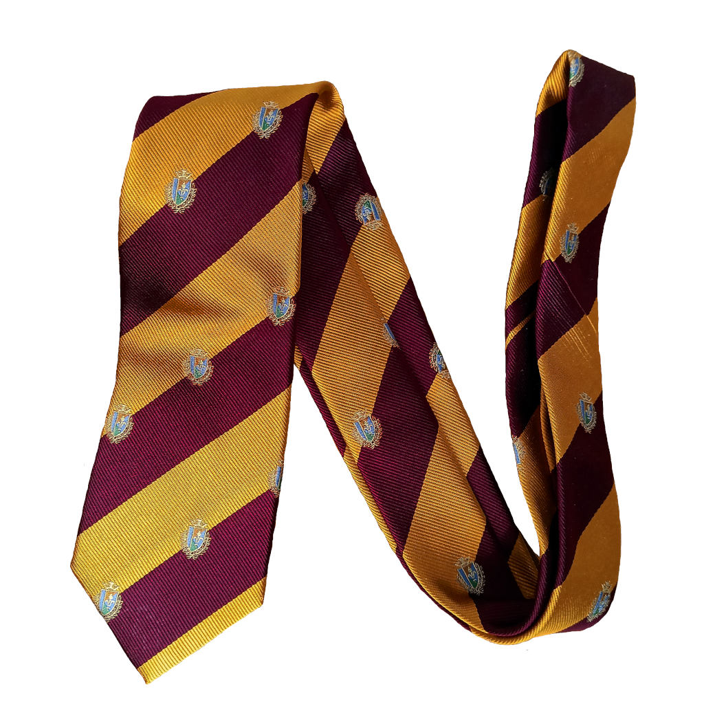 マークス(MARKS)ネクタイ ロイヤルクレスト メンズ ビジネス おしゃれ ギフト 人気  シルク100% イエロー×ワインレッド mt04