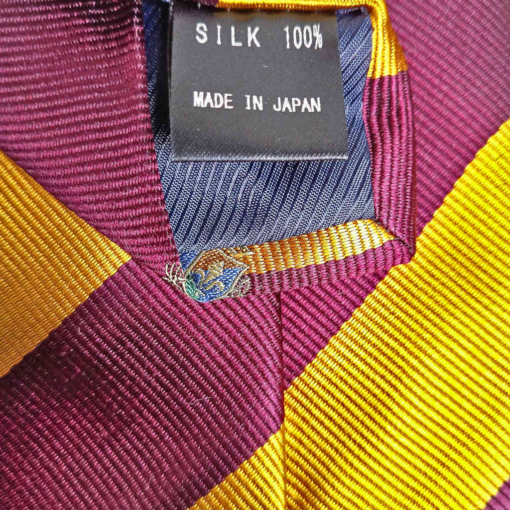 マークス(MARKS)ネクタイ ロイヤルクレスト メンズ ビジネス おしゃれ ギフト 人気  シルク100% イエロー×ワインレッド mt04