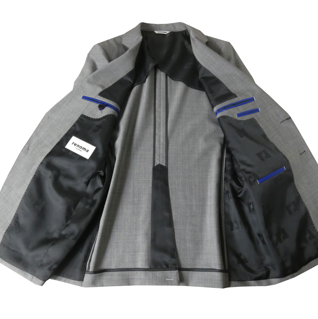 【お取り寄せ商品】renoma HOMME（レノマ オム）春夏秋 スーツ ミディアムグレー 5015　A4 A5 A6 A7 AB5 AB6