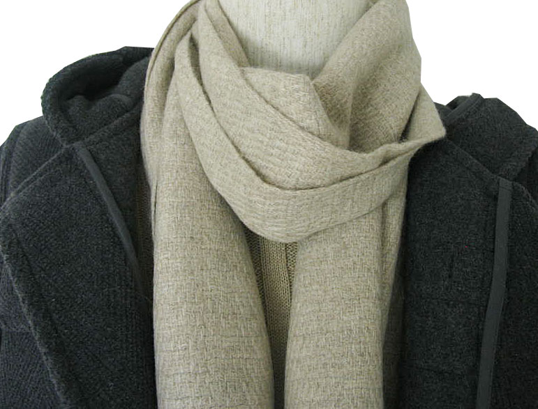 マフラー 秋冬 カシミヤ100% ベージュ系 SG39