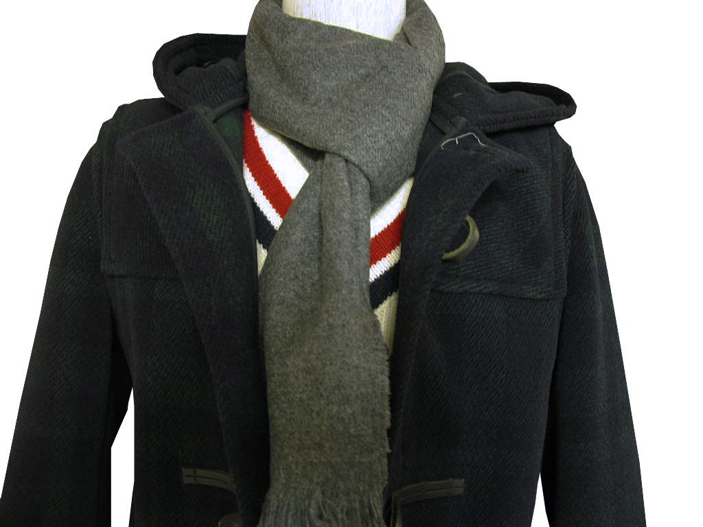 マフラー 秋冬 カシミヤ100% チャコールグレー SE01 | 小物その他