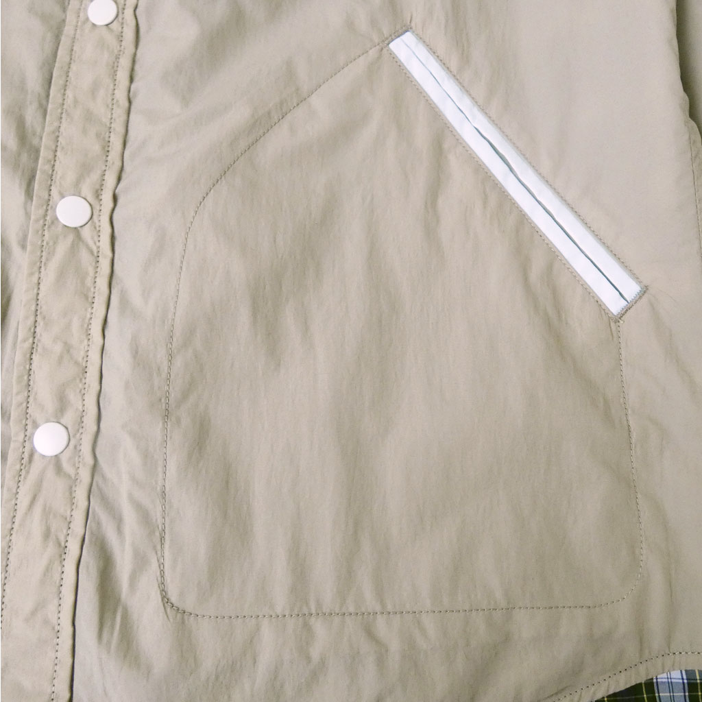 J.PRESS(ジェイプレス) マルチチェック×ナイロンタフタワッシャー リバーシブルシャツ 3365  L