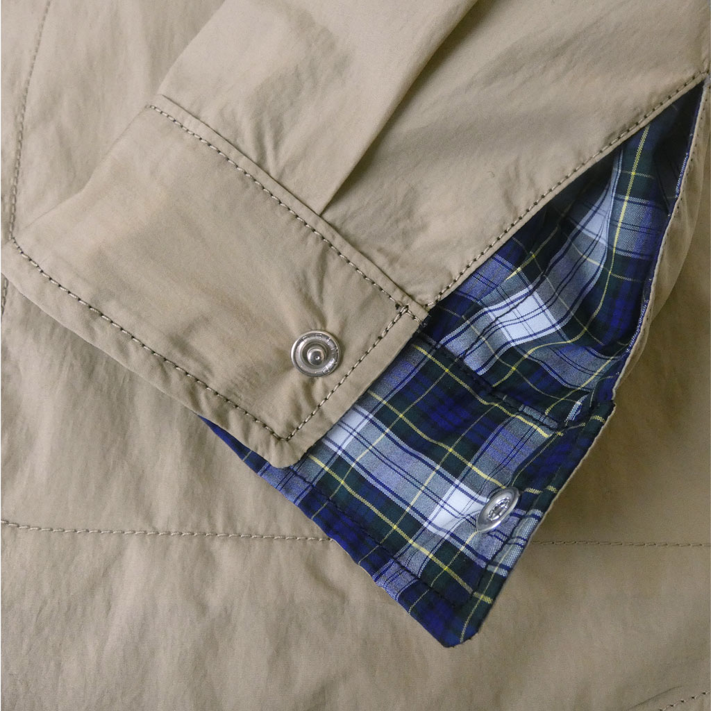 J.PRESS(ジェイプレス) マルチチェック×ナイロンタフタワッシャー リバーシブルシャツ 3365  L