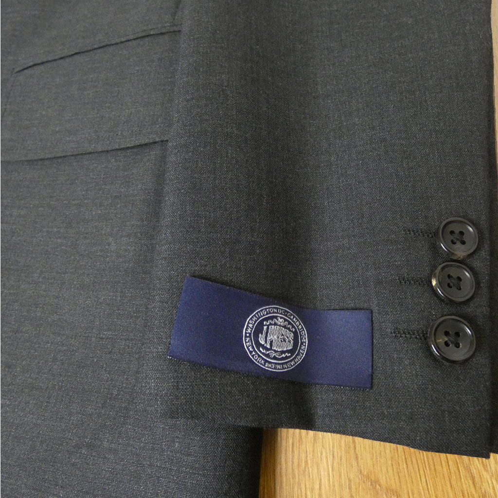 J.PRESS(ジェイプレス) スーツ メンズ 春夏 トラッド新1型 段返り３つボタン NEW AUTHENTIC MODEL チャコールグレー無地 A6 AB4