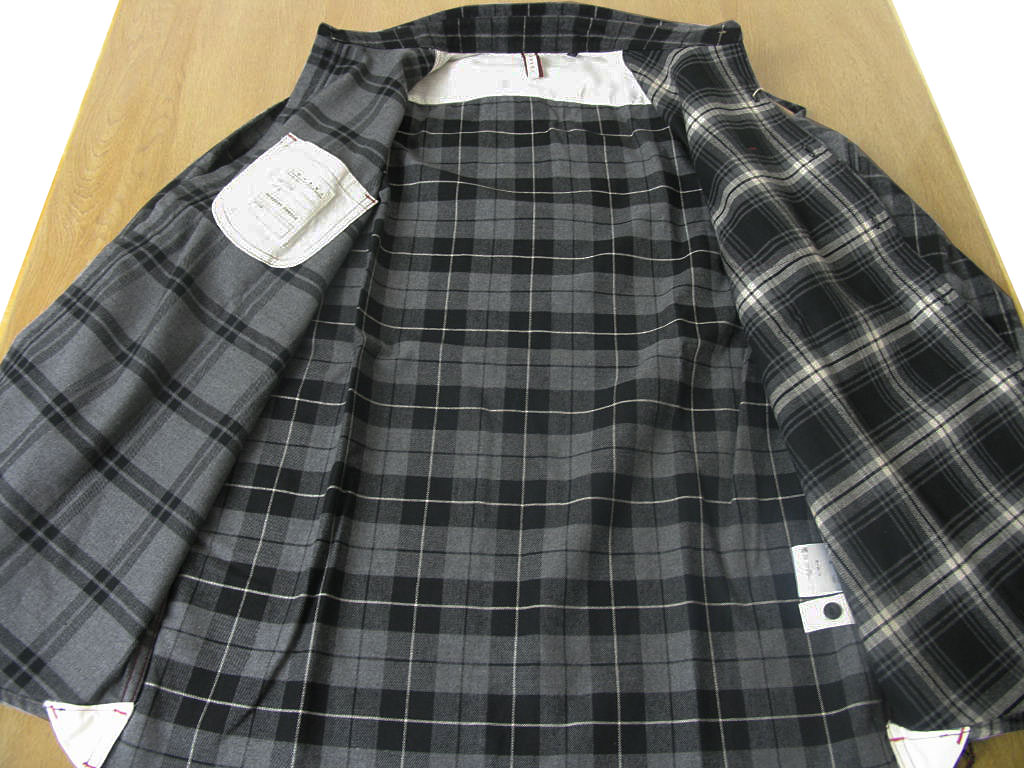 C456【GEORGE】長袖 ネルシャツ【メンズL】ダークグレー系 CHUBEIの長袖ネルシャツ メンズ 秋冬 クレイジーパターン